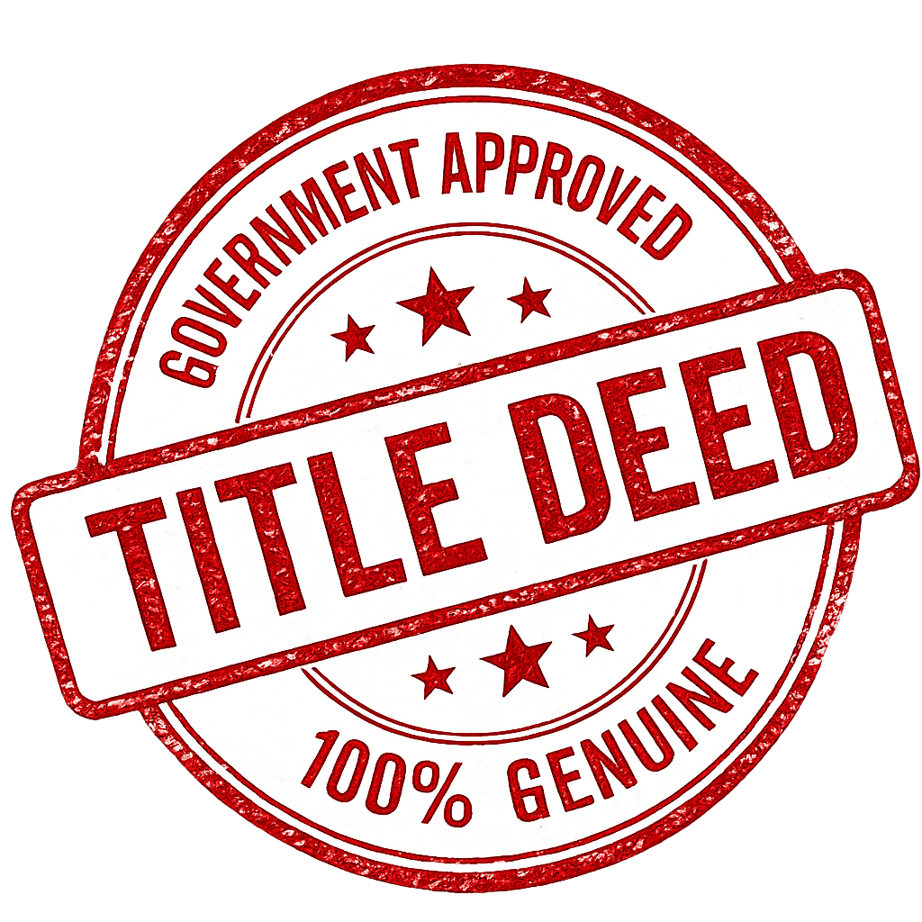 Government approved title deed stamp